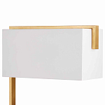 Торшер с прямоугольным абажуром на золотом металлическом каркасе Rectangular Plane  варинант исполнения - 2 | Loft Concept в Омске