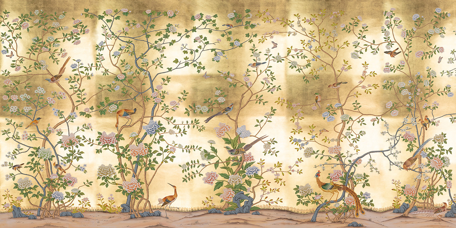 Обои ручная роспись Earlham Deep Rich Gold - Loft-Concept в Омске