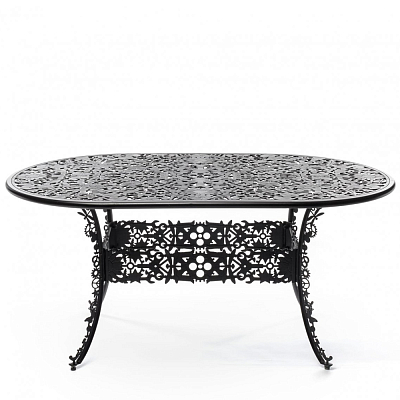 Обеденный стол Industry Collection ALUMINIUM OVAL TABLE – BLACK Обеденный стол Industry Collection ALUMINIUM OVAL TABLE – BLACK