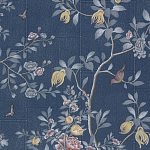 Обои ручная роспись Houghton Dark Blue варинант исполнения - 1 | Loft Concept в Омске