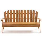 Садовая скамья из массива акации Ruth Wooden Bench варинант исполнения - 1 | Loft Concept в Омске