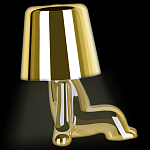 Настольная лампа фигурная цвета золото с гладким абажуром Высота 16 см Sophia варинант исполнения - 5 | Loft Concept в Омске