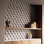 Гипсовая 3D Панель DRAGON SCALE - C варинант исполнения - 1 | Loft Concept в Омске