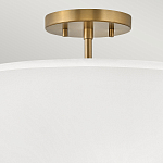 Потолочный светильник с двухслойным белым текстильным абажуром Hinkley варинант исполнения - 16 | Loft Concept в Омске