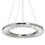 Люстра круглая с прозрачной хрустальной рамкой Maude Crystal Light варинант исполнения - 1 | Loft Concept в Омске