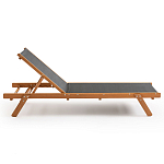 Шезлонг из текстиля и эвкалипта Power of Nature варинант исполнения - 2 | Loft Concept в Омске