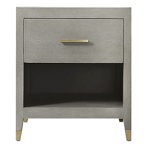 Charles Stingray Gray Bedside table Тумбочка серый скат