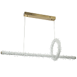 Подвесной линейный светильник Gilbertine Crystals Linear Hanging Lamp варинант исполнения - 2 | Loft Concept в Омске