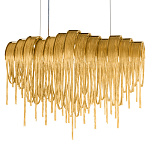 Люстра подвесная с металлическими цепочками и изогнутыми металлическими дугами 72 см Atlantis Chain варинант исполнения - 16 | Loft Concept в Омске