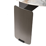 Столик журнальный с круглой мраморной столешницей на трех опорах Marble Stone Drawing варинант исполнения - 5 | Loft Concept в Омске