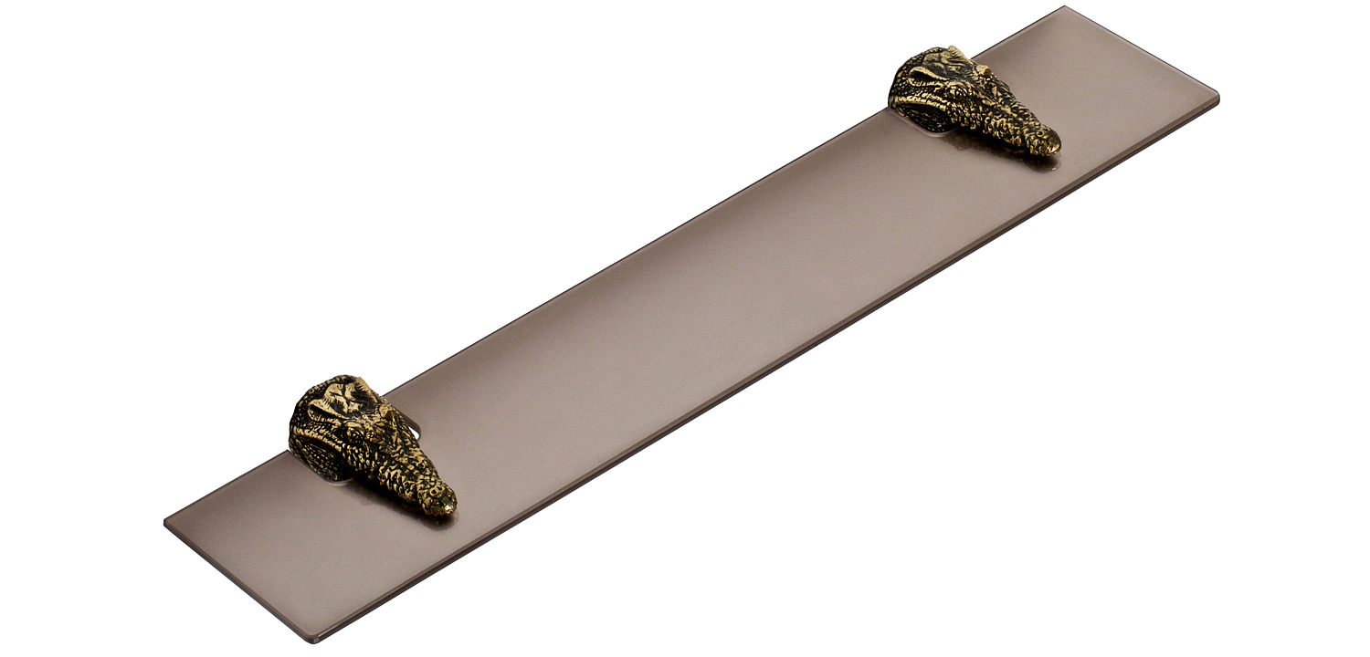 Полка для ванной Bronze Crocodile Heads - Loft-Concept в Омске