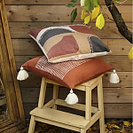 Подушка декоративная с геометрическим узором и плетенными вставками Divine Abstractions варинант исполнения - 6 | Loft Concept в Омске