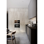 Серый кухонный гарнитур с фасадом под светлый дуб Ferrand Kitchen Set варинант исполнения - 2 | Loft Concept в Омске