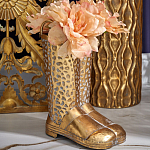 Ваза в форме сапог с рельефной текстурой и ручками Vase Boot варинант исполнения - 3 | Loft Concept в Омске