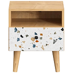 Прикроватная тумба с изображением на ящике Elise Nightstand варинант исполнения - 14 | Loft Concept в Омске