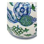 Ваза фигурная с сине-зелеными узорами распустившихся цветов Blossoming Spring варинант исполнения - 3 | Loft Concept в Омске