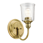 Бра с прозрачным стеклянным абажуром в форме цилиндра Kichler варинант исполнения - 12 | Loft Concept в Омске