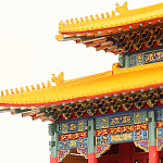 Храм Конфуция Тайвань миниатюра для интерьера в китайском стиле варинант исполнения - 1 | Loft Concept в Омске