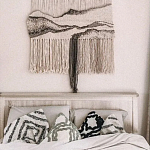 Панно Современный Гобелен ручная работа Туманное Утро варинант исполнения - 4 | Loft Concept в Омске