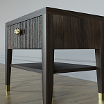 Прикроватная тумбочка с ящиком Elsa Dreams Walnut варинант исполнения - 3 | Loft Concept в Омске