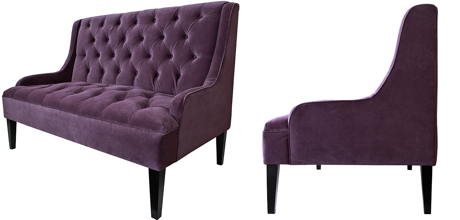 Диван Folket Sofa velour violet Диван Folket Sofa velour violet - Loft-Concept в Омске