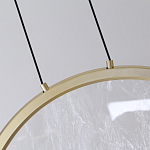 Светодиодный подвесной светильник круглой формы с металлической рамой золотого цвета Marble Glow 47 варинант исполнения - 5 | Loft Concept в Омске