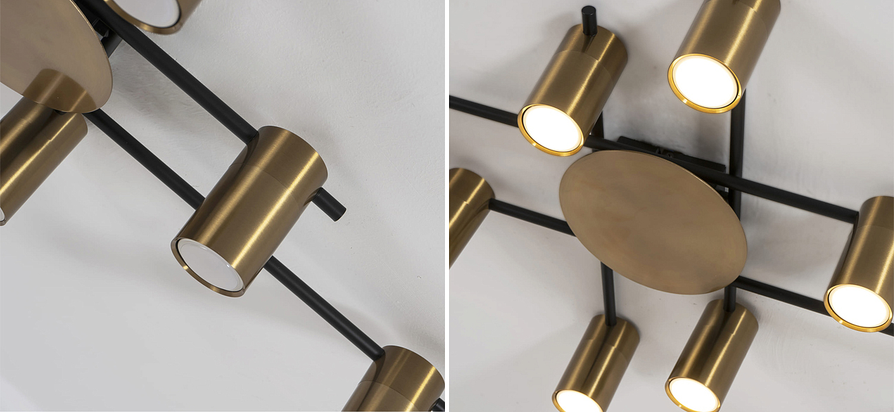 Потолочный светильник Tribes Chandelier Gold Потолочный светильник Tribes Chandelier Gold - Loft-Concept в Омске