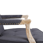 Кресло Aubrey Classical Armchair dark grey velour варинант исполнения - 5 | Loft Concept в Омске