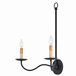 Бра настенное черное с 2-мя лампами Candle Sleeves варинант исполнения - 2 | Loft Concept в Омске