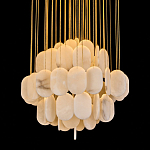 Люстра с овальными подвесками из натурального камня Spatial Composition варинант исполнения - 2 | Loft Concept в Омске