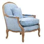 Кресло Ava Classical Armchair light blue velour варинант исполнения - 1 | Loft Concept в Омске