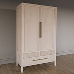 Шкаф платяной Primo с выдвижными ящиками шпон Черный дуб варинант исполнения - 3 | Loft Concept в Омске