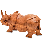 Статуэтка деревянная в виде носорога Rhino Horn варинант исполнения - 2 | Loft Concept в Омске