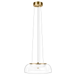 Подвесной светильник  с плоским прозрачным стеклянным плафоном Grada Light варинант исполнения - 2 | Loft Concept в Омске