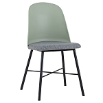 Стул из прочного пластика на металлическом основании Anora Green  варинант исполнения - 1 | Loft Concept в Омске