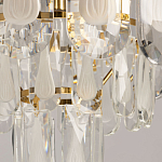 Люстра многоярусная с овальными прозрачными подвесками 28 см Harmonica варинант исполнения - 8 | Loft Concept в Омске