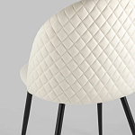 Мягкий стул в бежевом велюре Miruna Chair варинант исполнения - 6 | Loft Concept в Омске