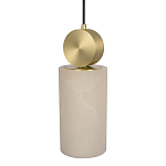 Подвесной светильник с цилиндрическим мраморным плафоном Marble square варинант исполнения - 3 | Loft Concept в Омске