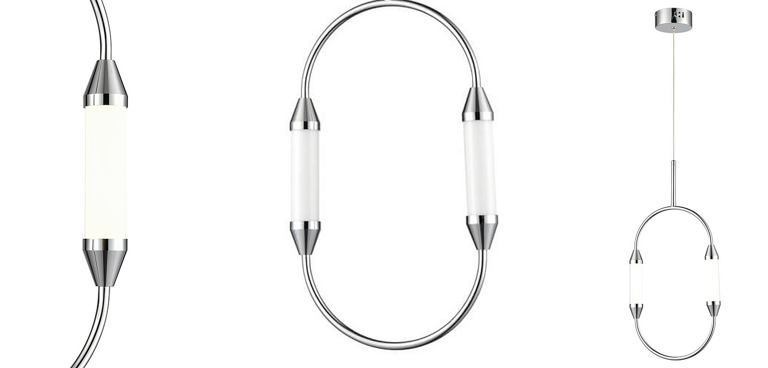 Подвесной светильник Giopato & Coombes CIRQUE Pendant Ellipse Vertical Chrome S Подвесной светильник Giopato & Coombes CIRQUE Pendant Ellipse Vertical Chrome S - Loft-Concept в Омске