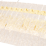 Люстра подвесная овальная с рельефными стеклянными панелями и золотым металлическим каркасом Textured Glass Chandelier варинант исполнения - 4 | Loft Concept в Омске