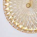 Подвесной светильник с плафоном из рельефного стекла Peony Glass Bronze  варинант исполнения - 6 | Loft Concept в Омске