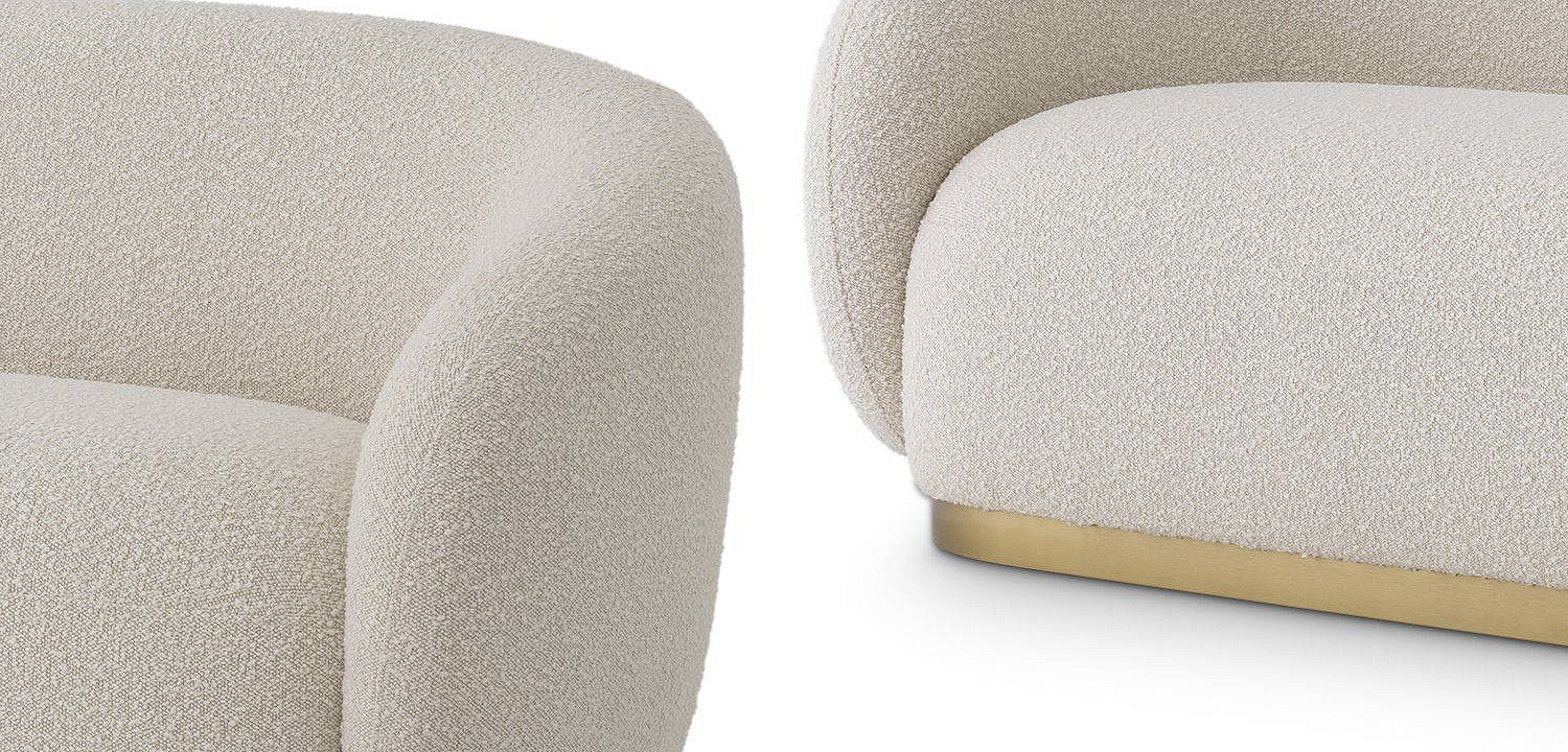 Диван Eichholtz Sofa Brice Boucle cream Диван Eichholtz Sofa Brice Boucle cream - Loft-Concept в Омске