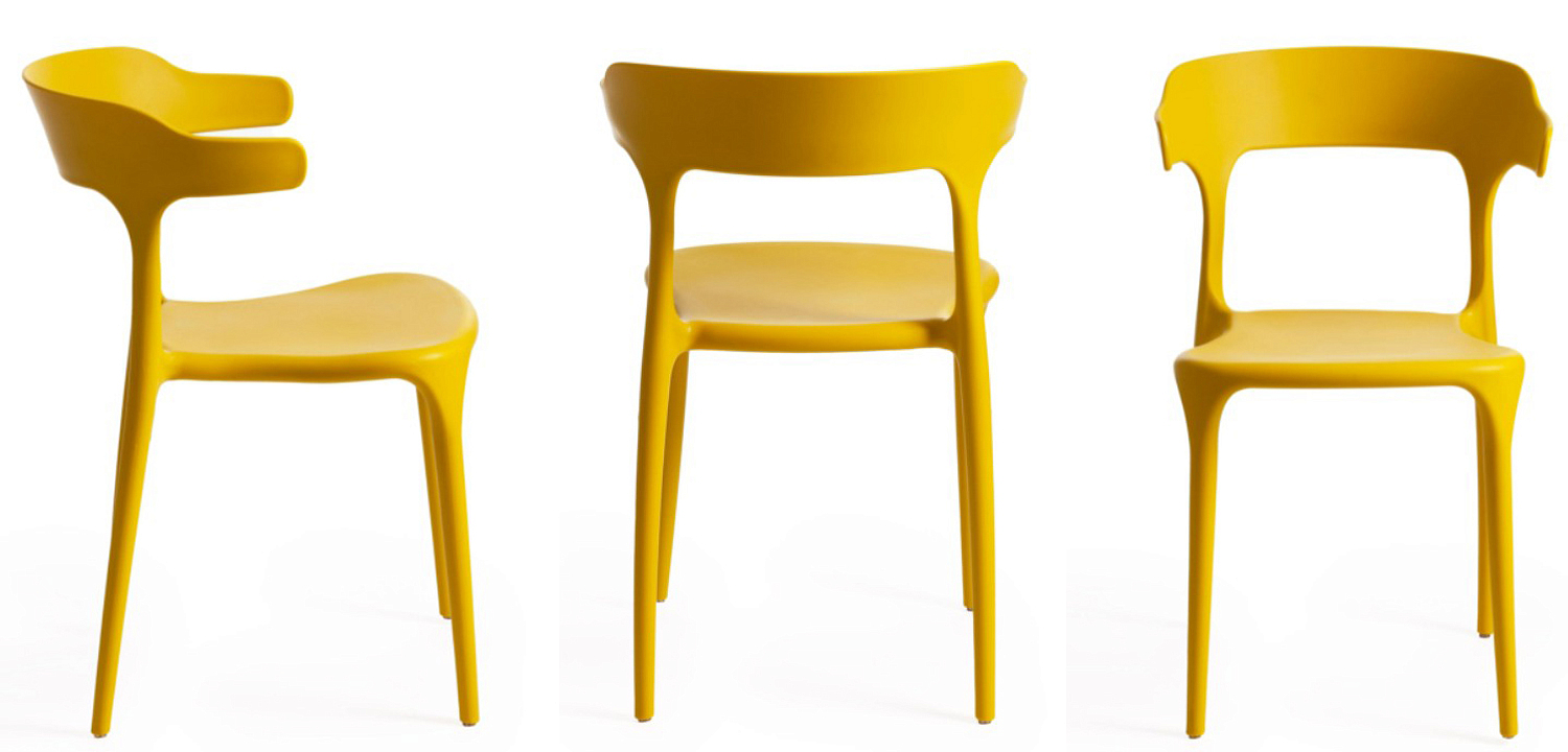 Стул Joris Yellow Plastic Стул Joris Yellow Plastic - Loft-Concept в Омске