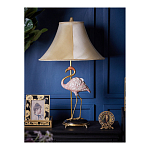 Настольная лампа с абажуром Розовый Фламинго Porcelain Flamingo Lamp варинант исполнения - 5 | Loft Concept в Омске