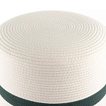 Пуф с плетеной светло-бежевой обивкой Serene Holidays варинант исполнения - 2 | Loft Concept в Омске