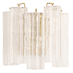 Бра с вертикальными стеклянными подвесками Hexagon Tube Light варинант исполнения - 1 | Loft Concept в Омске