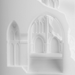 Встраиваемый в стену гипсовый светильник под покраску с эффектом разрушенной стены Antiquity Athena варинант исполнения - 8 | Loft Concept в Омске