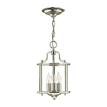 Подвесной светильник с прозрачным стеклянным цилиндрическим плафоном в классическом стиле на цепи Hinkley варинант исполнения - 21 | Loft Concept в Омске