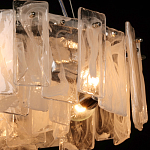 Люстра круглая с подвесными прямоугольными пластинами из стекла Glacier Panels варинант исполнения - 5 | Loft Concept в Омске