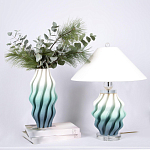 Настольная лампа с абажуром Green Wave варинант исполнения - 2 | Loft Concept в Омске